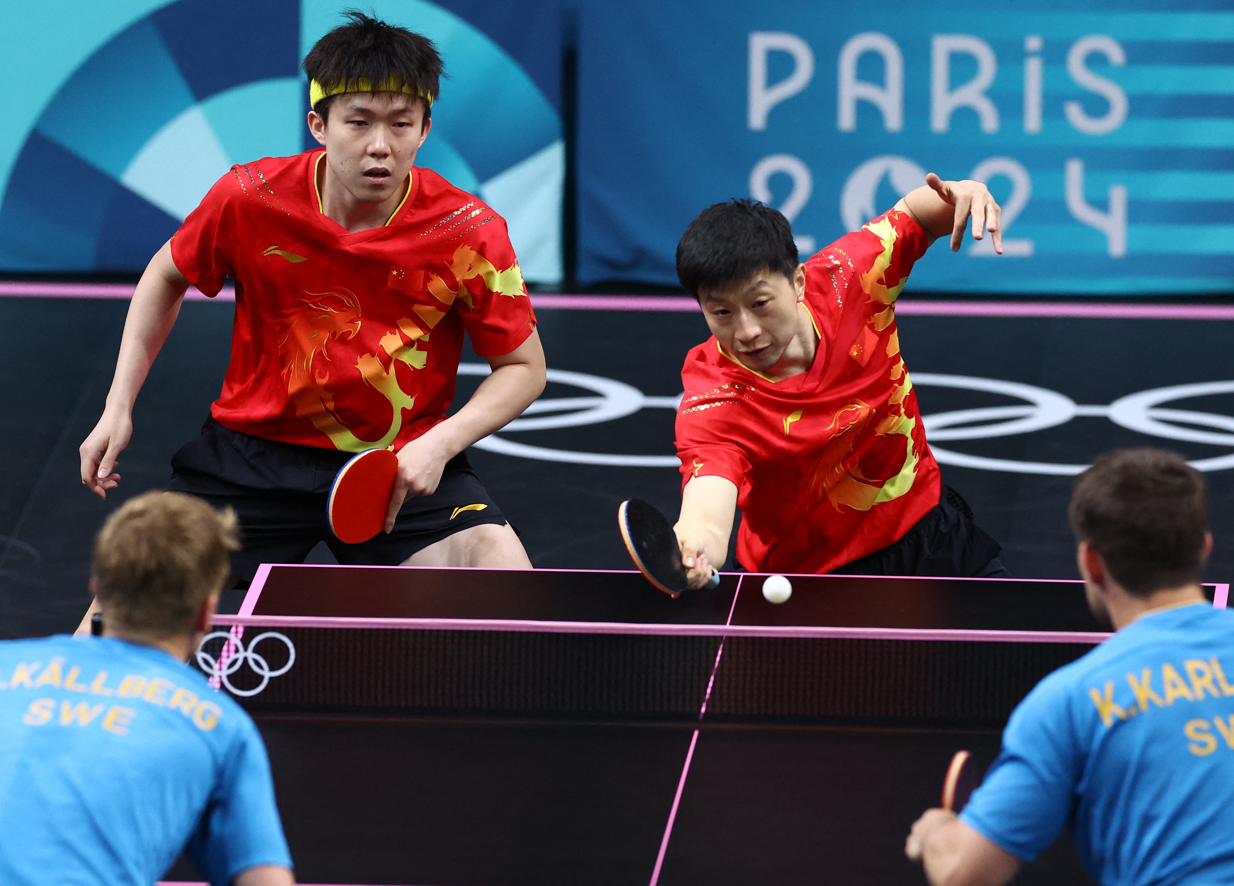 德国队鏖战中国队，马龙状态火热