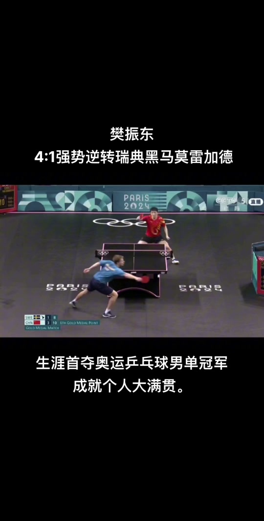 韩国队力克瑞典队，樊振东带队取胜